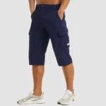 Herren Sommer Sporthose 3/4 Atmungsaktiv Leicht Schnell Trocknend Strand
