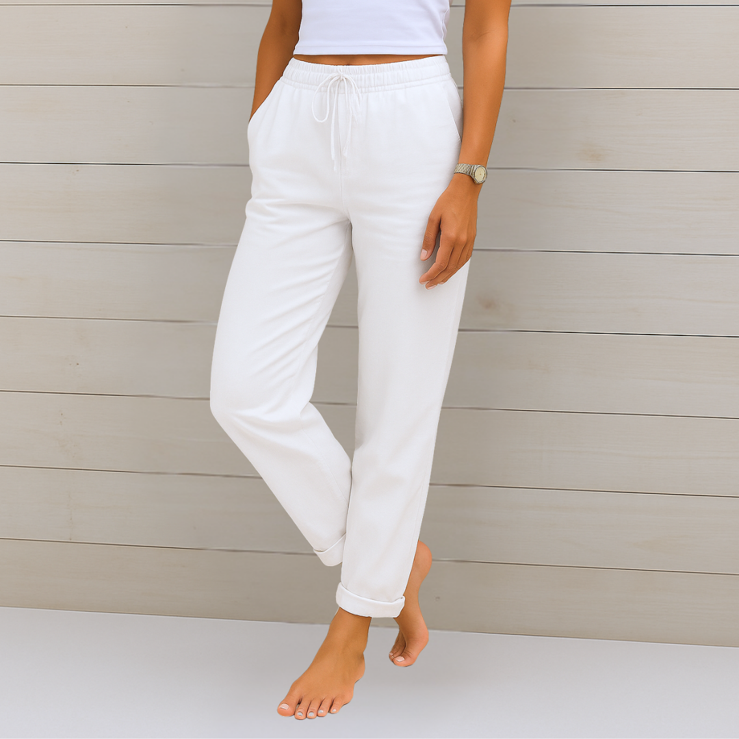 Damen Stretchhose mit Elastikbund – Tapered Fit für Alltag – Bild 3