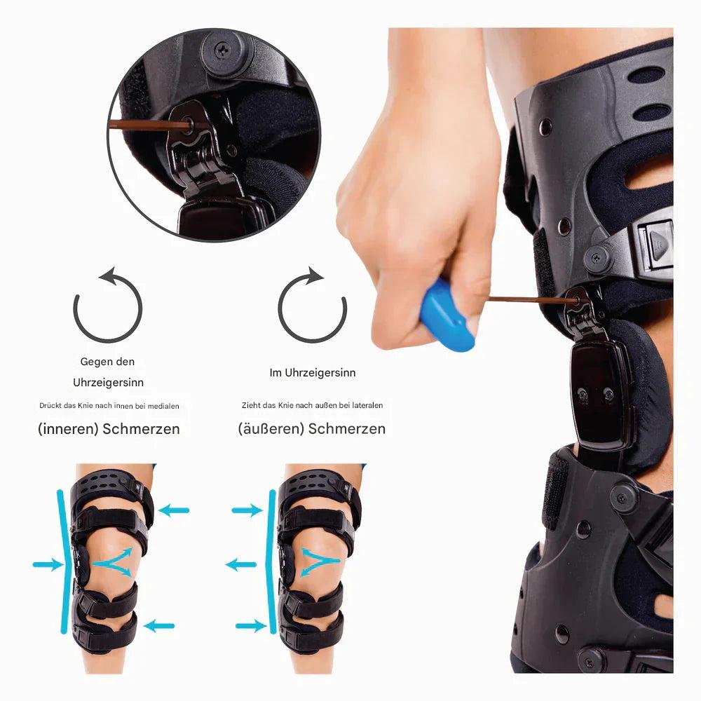 Kniebandage Arthrose Entlastung OA Orthese Varus Valgus Korrektur medizinisch – Bild 3