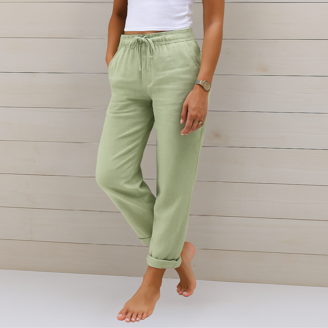 Damen Stretchhose mit Elastikbund – Tapered Fit für Alltag – Bild 7