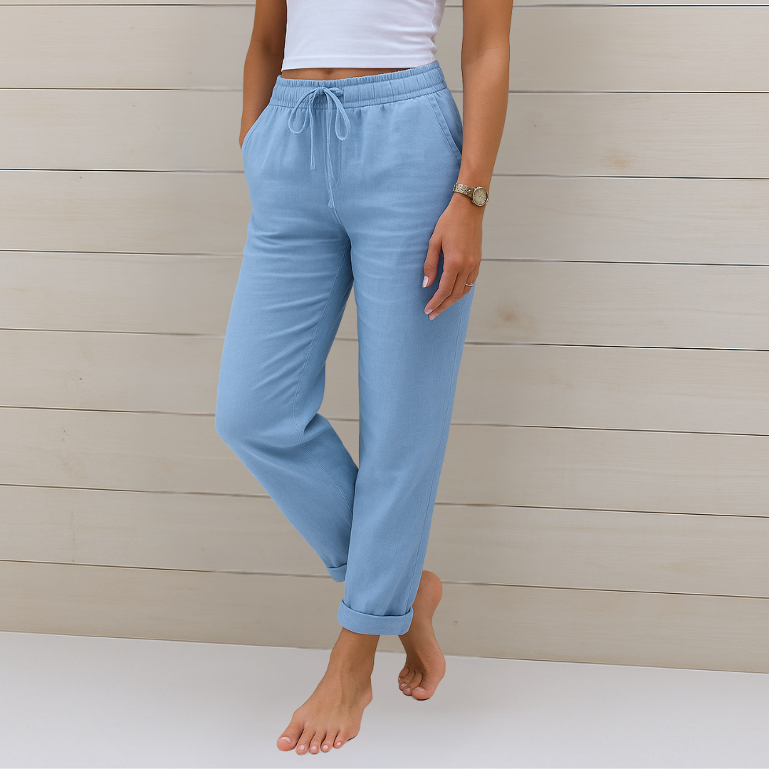 Damen Stretchhose mit Elastikbund – Tapered Fit für Alltag – Bild 5