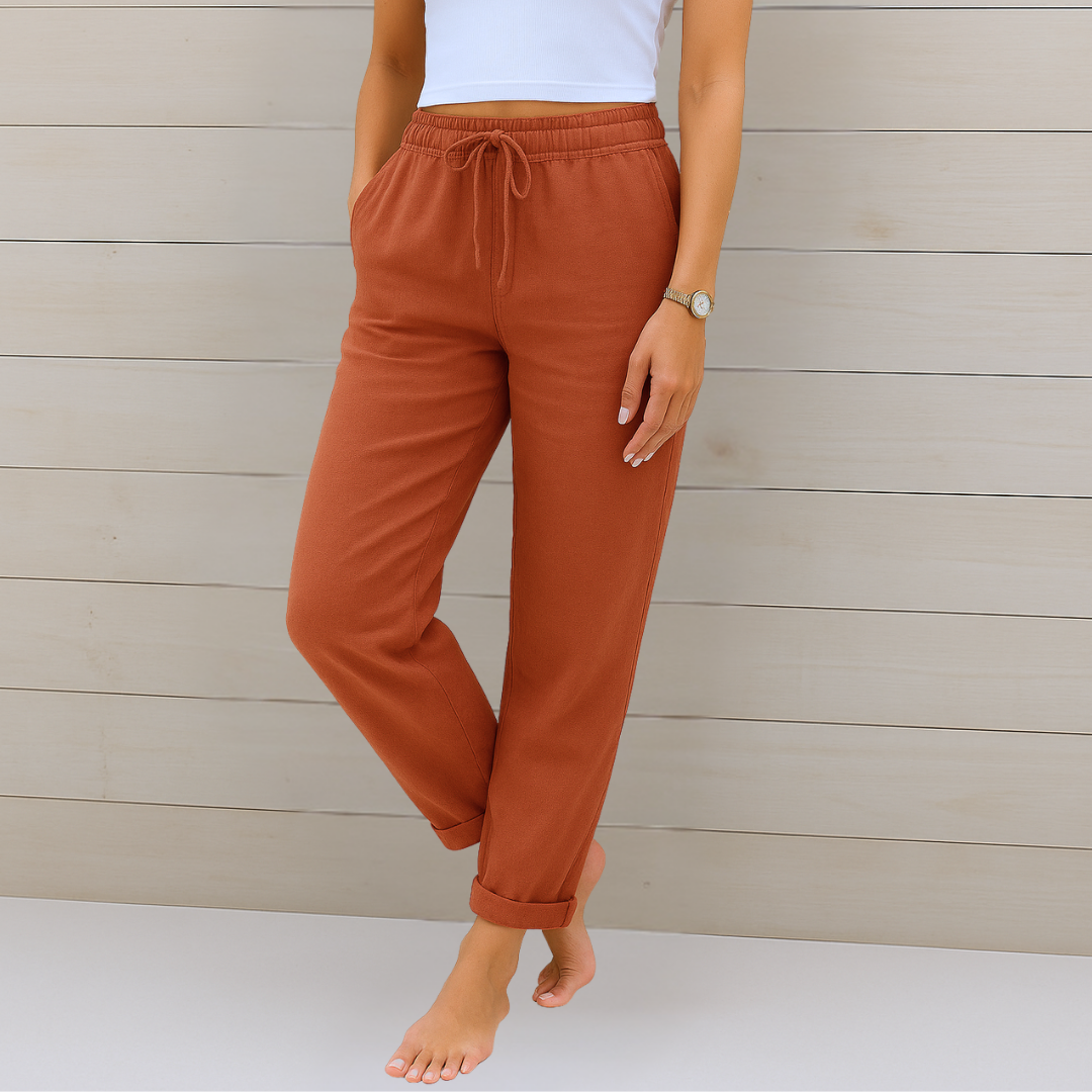 Damen Stretchhose mit Elastikbund – Tapered Fit für Alltag – Bild 6