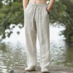 Herren Leinen-Baumwollhose für Komfort und Freizeit