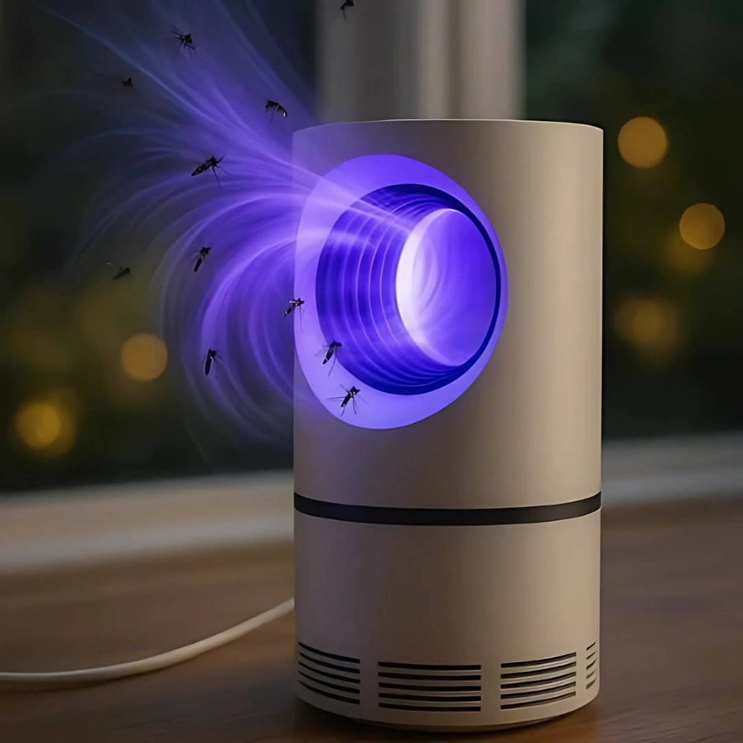 UV Insektenfalle Mücken leise giftfrei Ventilator elektrisch Moskito Falle – Bild 2