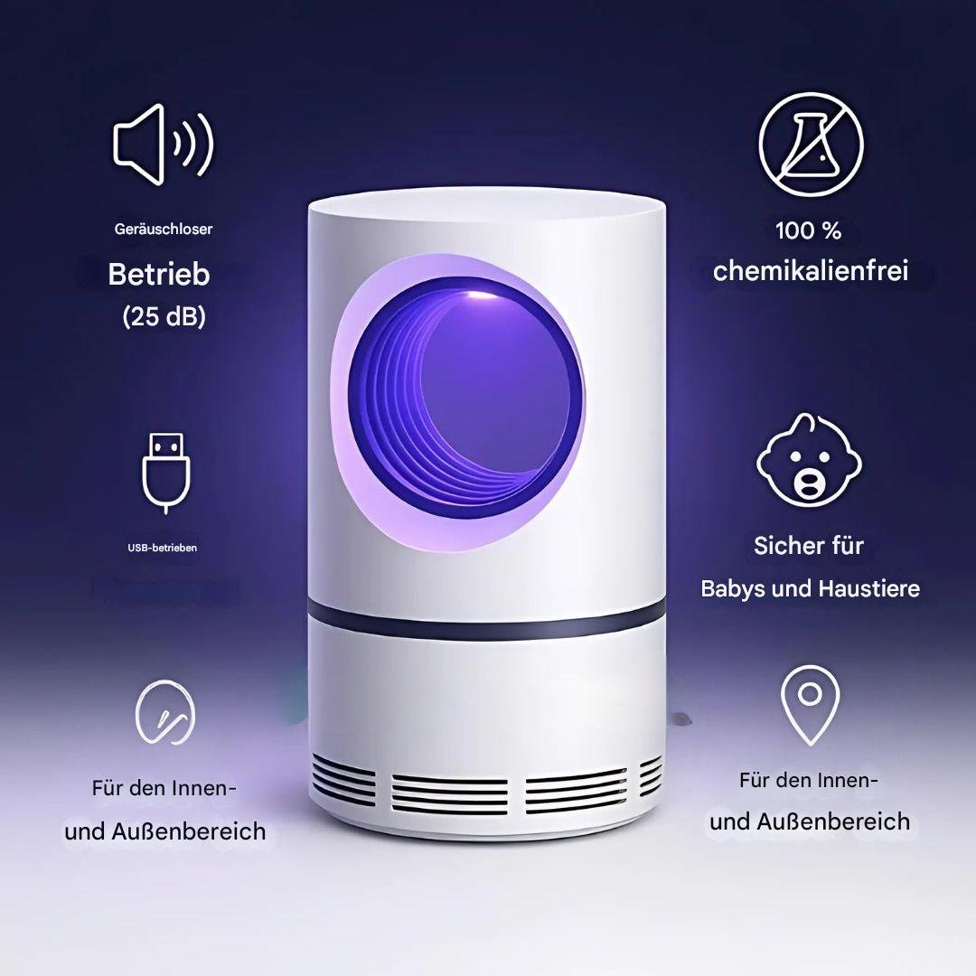 UV Insektenfalle Mücken leise giftfrei Ventilator elektrisch Moskito Falle – Bild 7