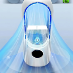 Kompakter Ventilator mit Luftbefeuchtung | USB & Timerfunktion