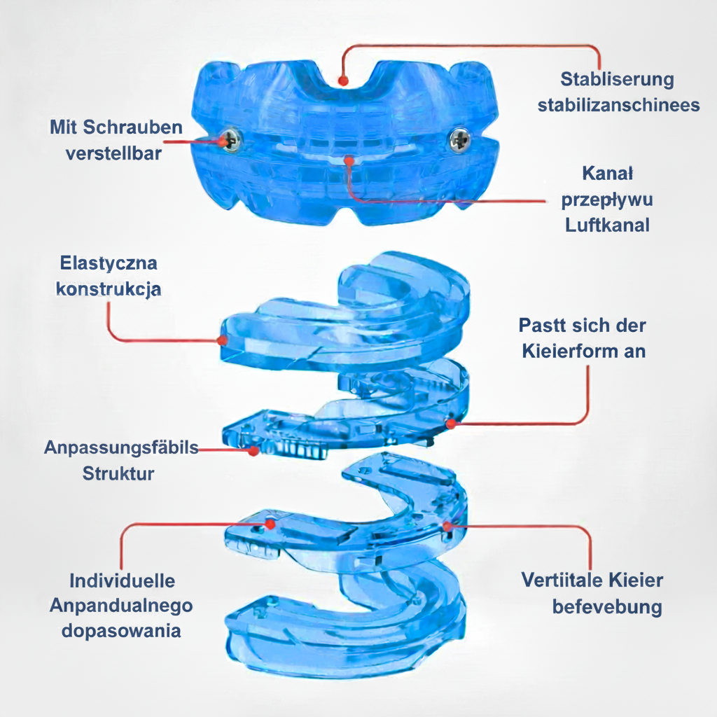 Schnarchstopper Schiene verstellbar für ruhigen Schlaf – Bild 5