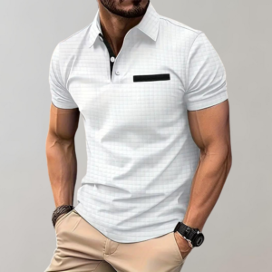 Herren Sommerpoloshirt Modisch Freizeit Kurzarm Elegant Gerald