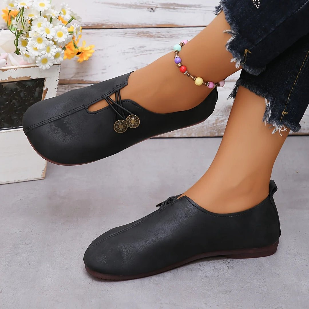 Damen Wildleder-Loafer mit Zierknopf – Bild 6