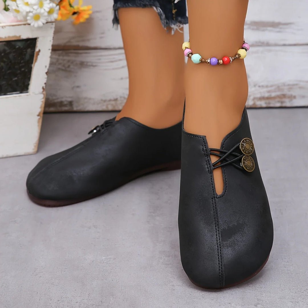 Damen Wildleder-Loafer mit Zierknopf – Bild 9