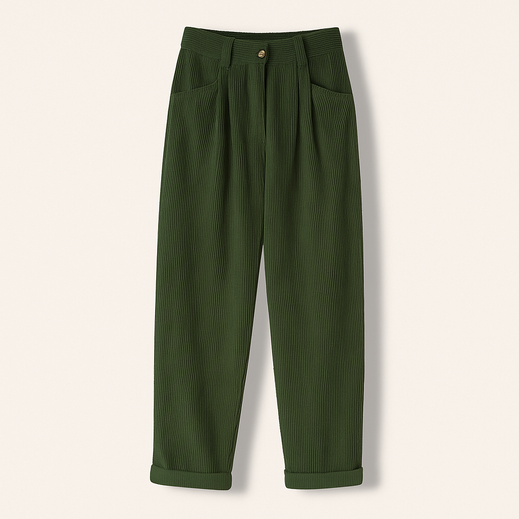 Damen Cordhose Klassischer Schnitt Vielseitig Alltag – Bild 2