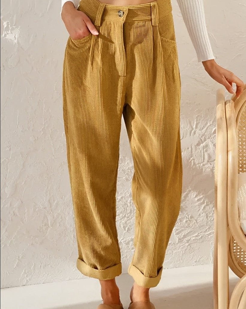 Damen Cordhose Klassischer Schnitt Vielseitig Alltag – Bild 8