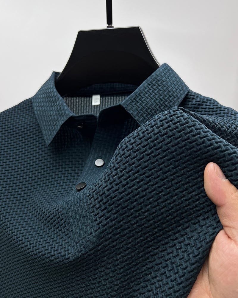 Männer Poloshirt Leicht Mesh Kühlend Freizeit – Bild 4