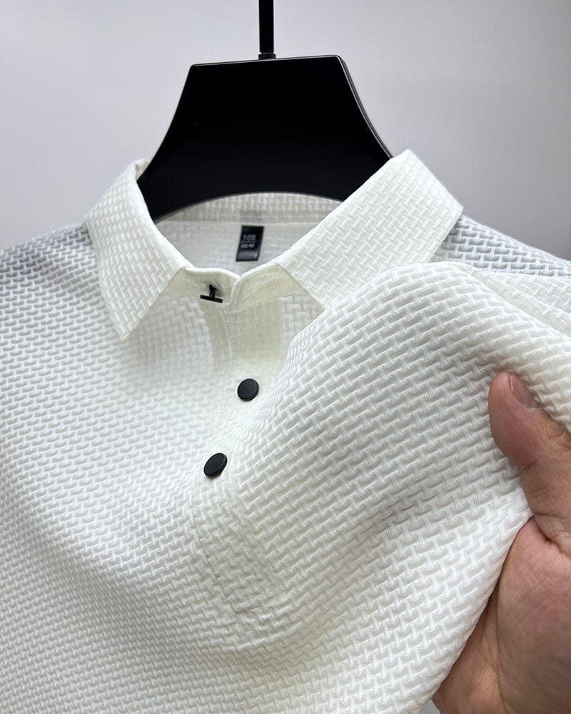 Männer Poloshirt Leicht Mesh Kühlend Freizeit – Bild 2