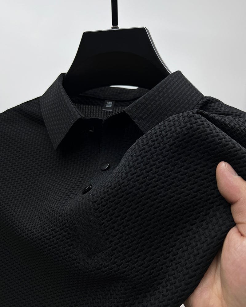 Männer Poloshirt Leicht Mesh Kühlend Freizeit – Bild 5