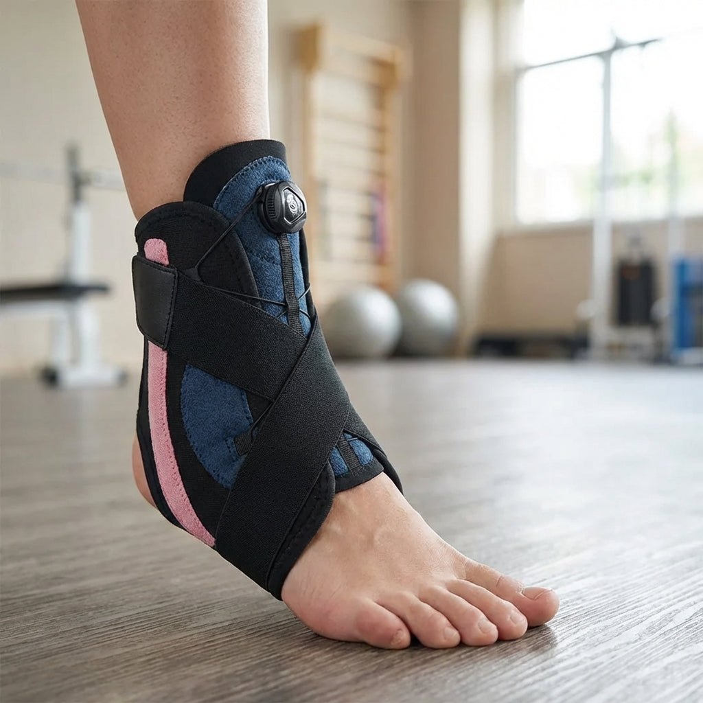 Sprunggelenkbandage mit Drehrad-Verschluss für gezielte Stabilität – Bild 4