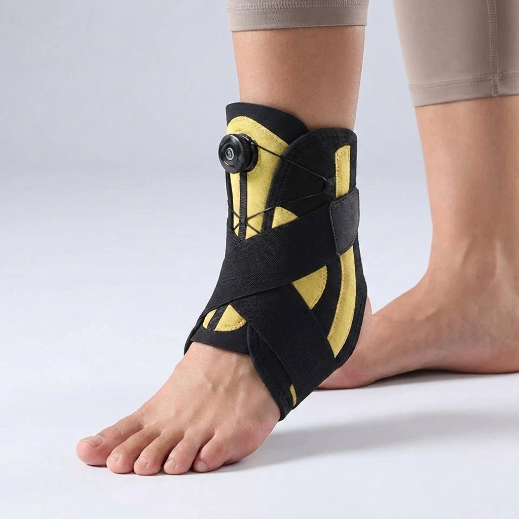 Sprunggelenkbandage mit Drehrad-Verschluss für gezielte Stabilität – Bild 2