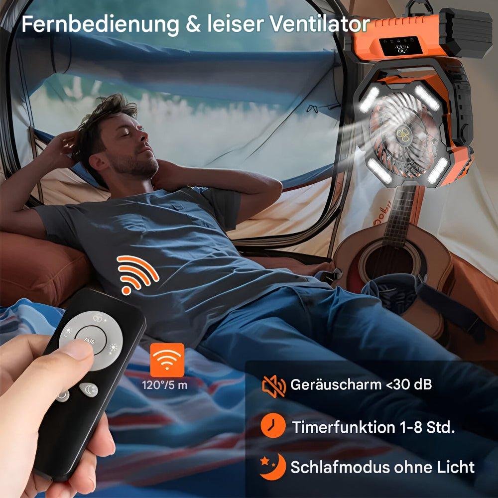 Kabelloser Ventilator 20000mAh | Oszillierend Outdoor & Camping – Bild 12