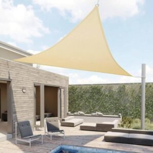 Dreieckiges Sonnensegel Beige – Balkon