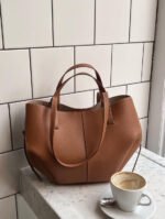 Stylische Ledertasche Großes Volumen Komfort Elegant