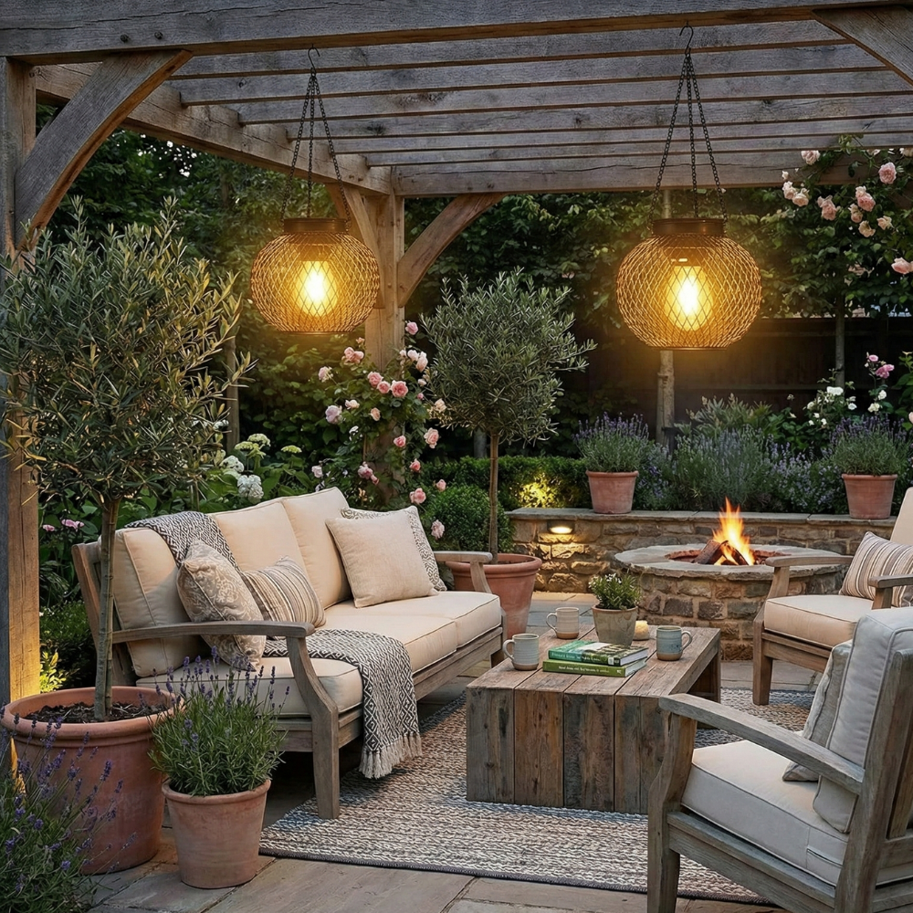 Solar Powered Lantern with Automatic Dusk Sensor – Elegant Outdoor Solar Lamp for Patios and Gardens 10