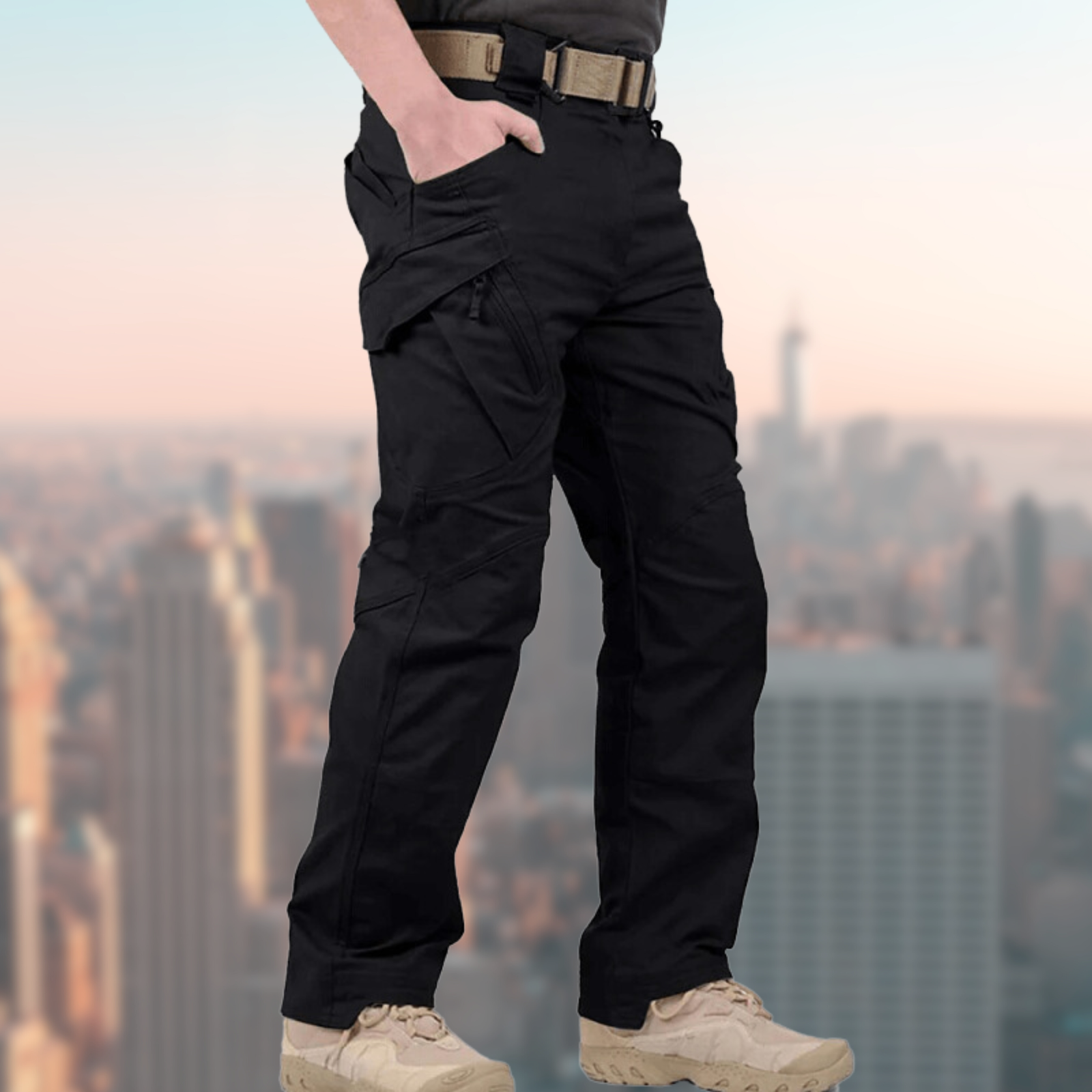 Männer Cargohose Gerades Bein | Funktional für Freizeit & Arbeit – Bild 2