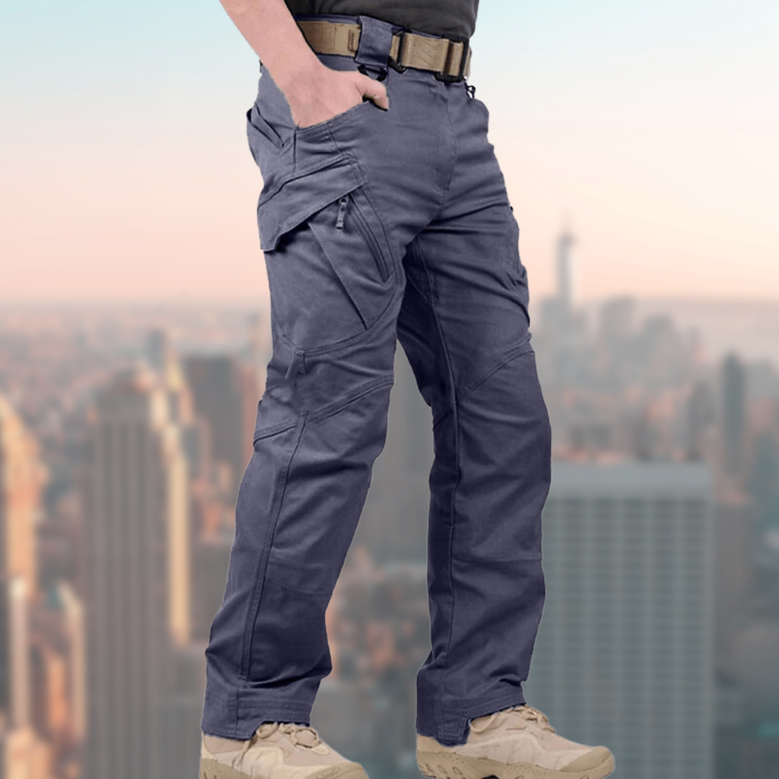 Männer Cargohose Gerades Bein | Funktional für Freizeit & Arbeit – Bild 3