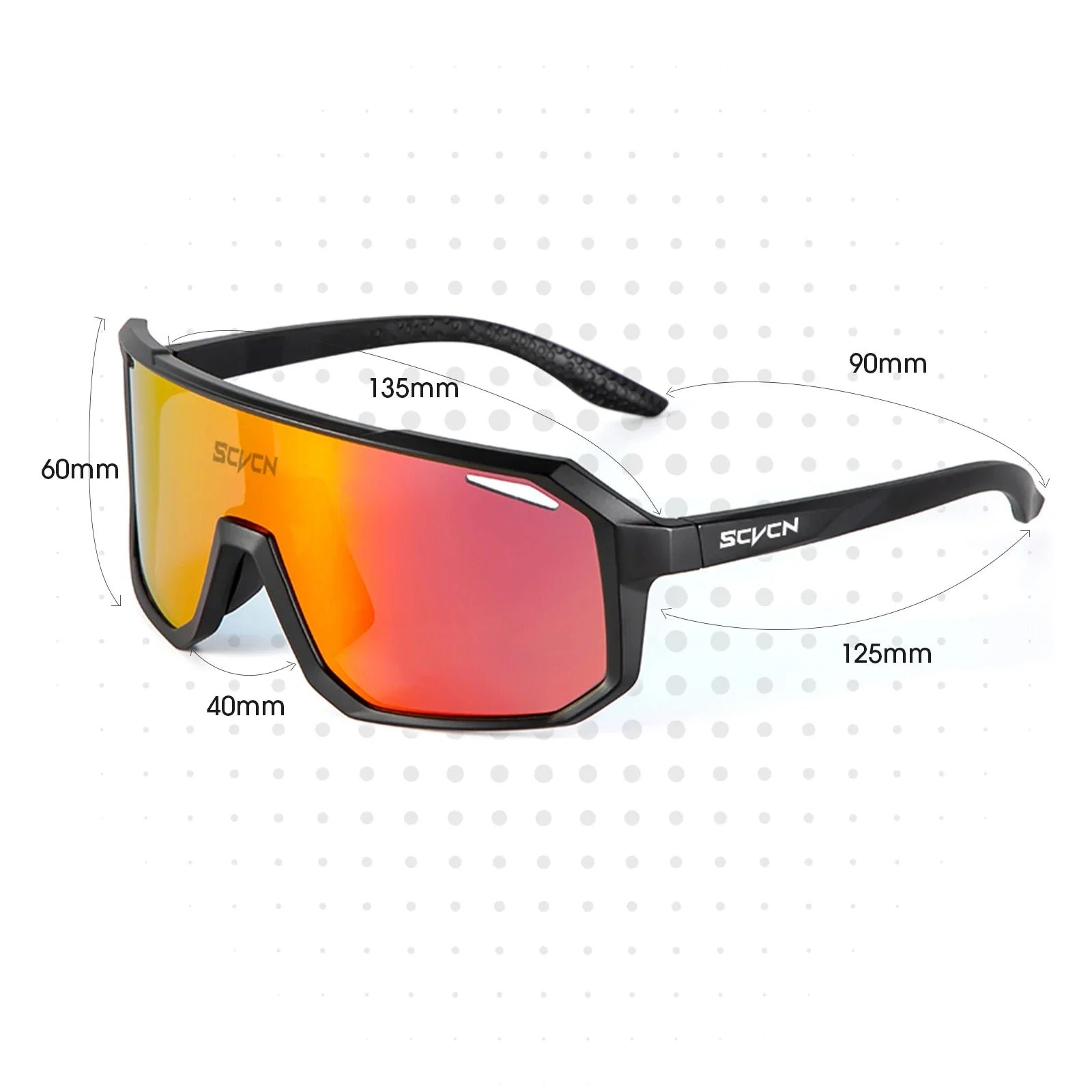 TR90 Sportbrille UV400 Schutz – Ideal für Outdoor Aktivitäten – Bild 27