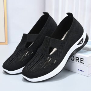 Komfort Damen Spazierschuh orthopädisch mit Mesh-Oberfläche