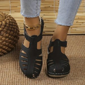 Damen Sandalen Orthopädisch Keilabsatz Fußentlastung Sommer