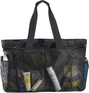 XXL Strandtasche Netztasche sandfrei wasserdichter Boden