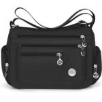 Damen Umhängetasche Nylon wasserdicht Mehrfachfächer Alltag