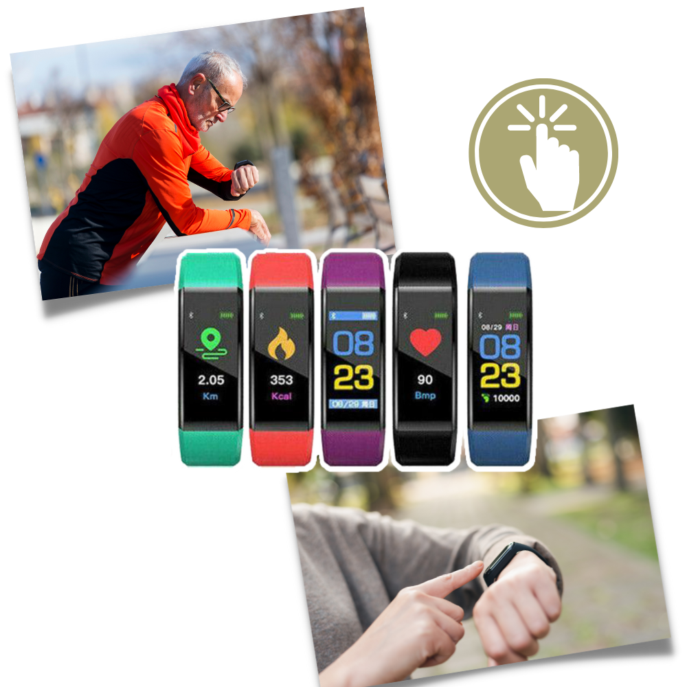 Seniorenuhr mit Pulsmesser – Blutdruck & Aktivitätstracker – Bild 6