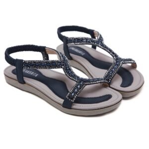 Damen Sandalen mit Gel-Fussbett und Perlen Sommer