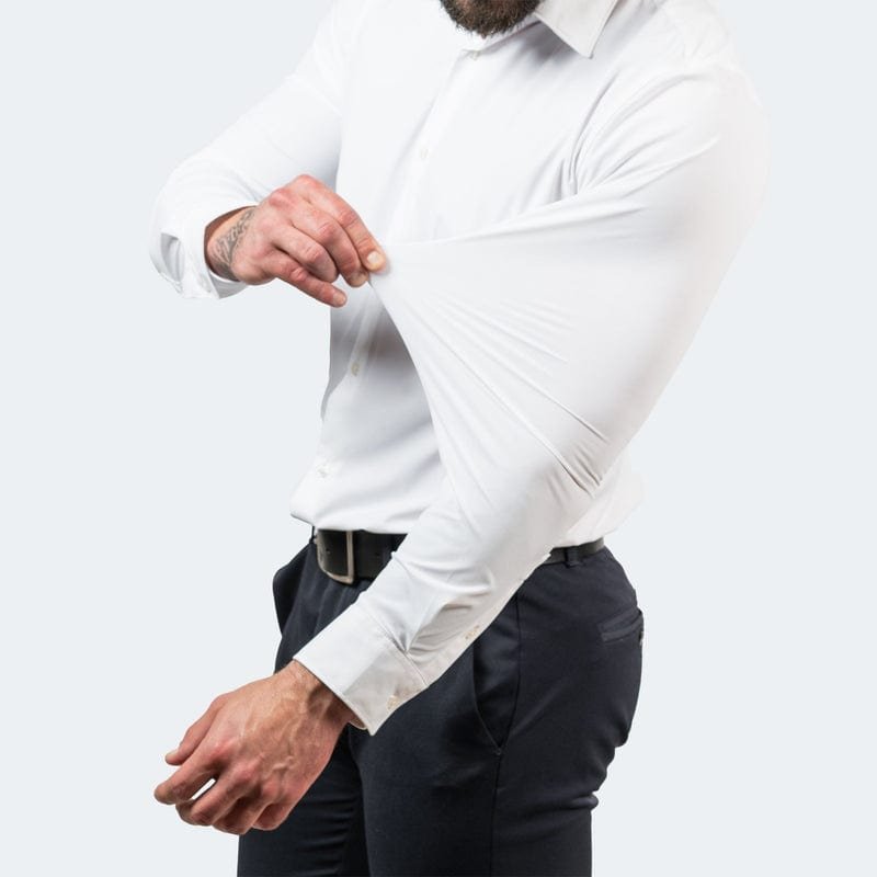 Herren Hemd Herbst Knitterfrei Stretch Schnell Trocknend Elegant – Bild 10