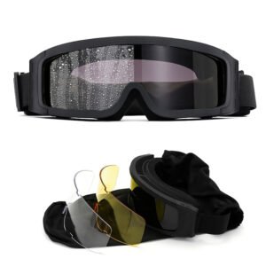 Royaleva Anti-Fog and Fit Over Glasses Motorcycle Goggles