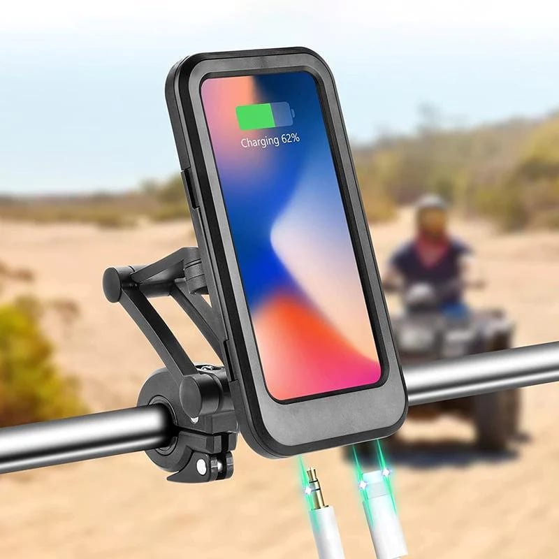 Induktive Handyhalterung für Fahrrad & Motorrad wasserdicht – Bild 11