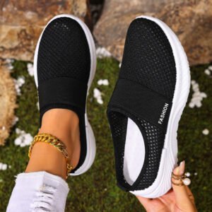 Damen Slipper mit Klettverschluss für Komfort im Alltag