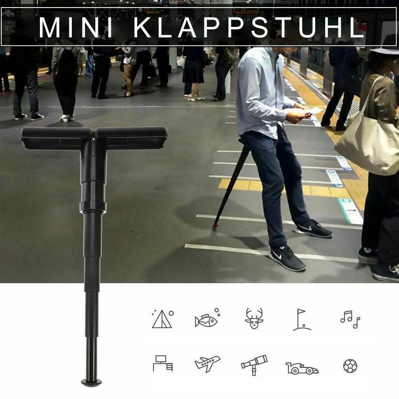 Tragbarer Falthocker Outdoor leicht kompakt – Bild 3