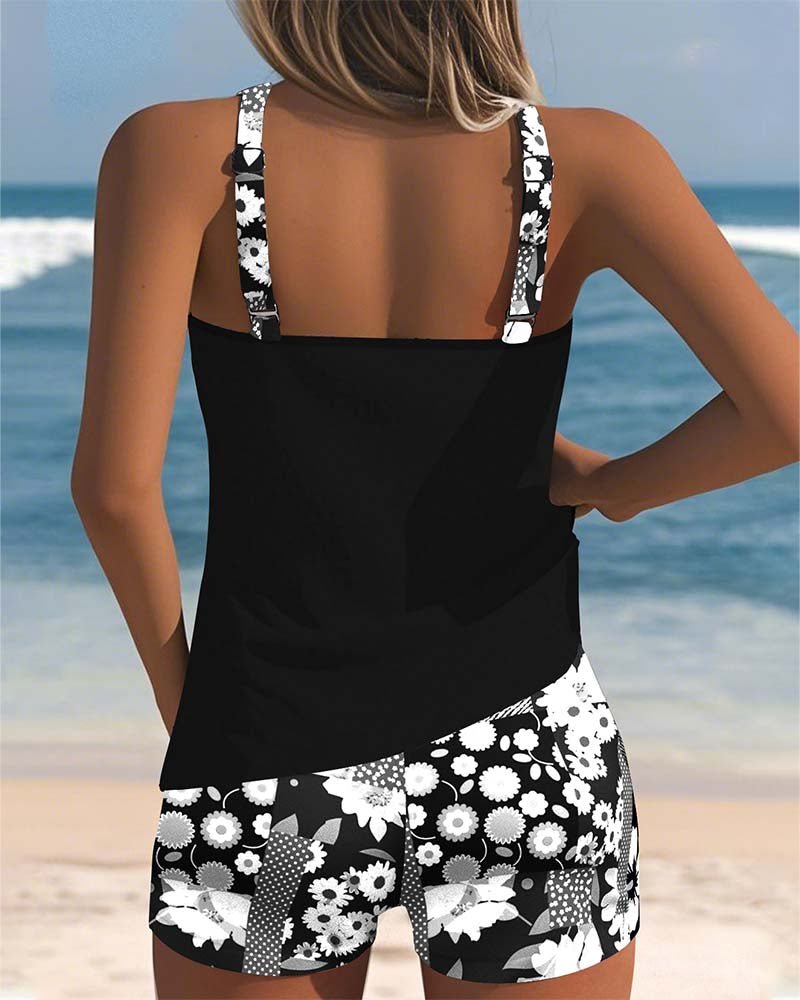 Damen Badeshorts Tanktop Set Schnelltrocknend Strand Pool – Bild 9