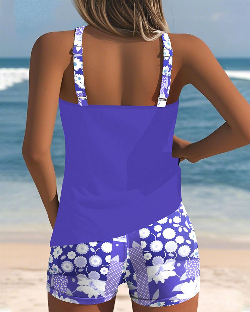 Damen Badeshorts Tanktop Set Schnelltrocknend Strand Pool – Bild 6