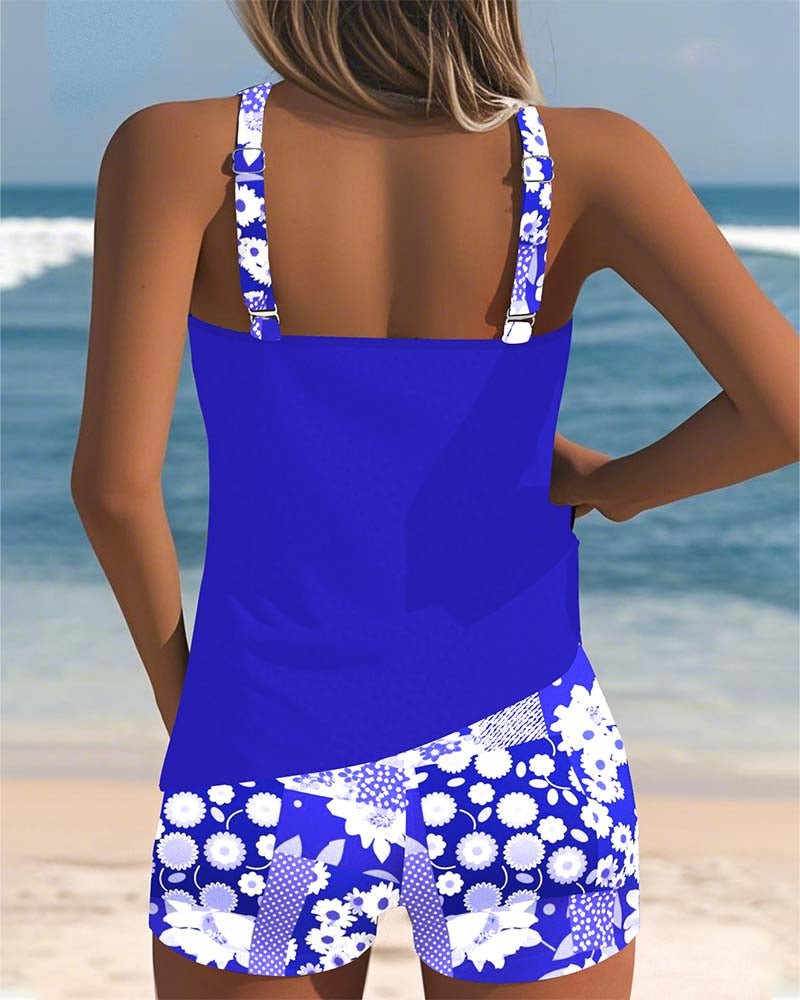 Damen Badeshorts Tanktop Set Schnelltrocknend Strand Pool – Bild 8