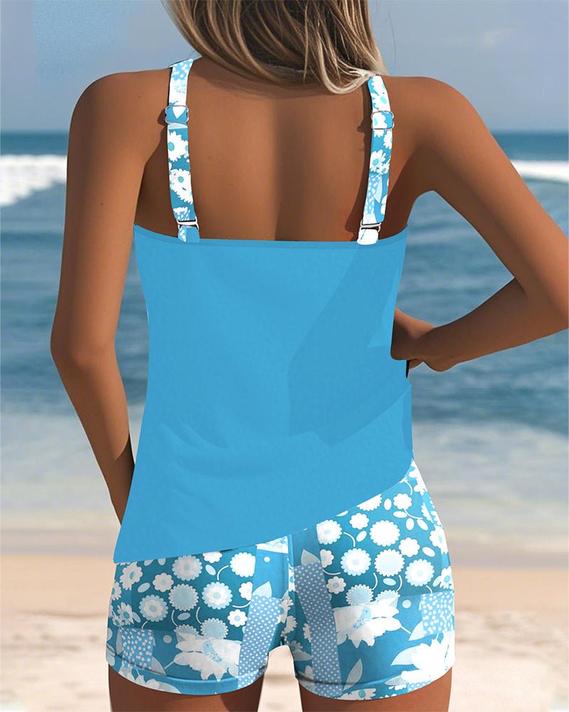 Damen Badeshorts Tanktop Set Schnelltrocknend Strand Pool – Bild 7