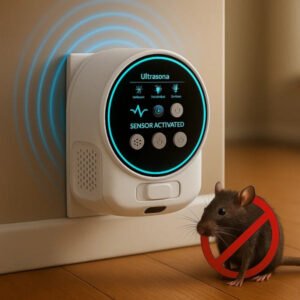 Mäuse- & Ratten Abwehr | Ultraschall | Steckdose | 3200 Sq Ft