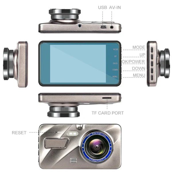 Auto Fahrtenschreiber Dual Kamera Full HD 4 Zoll Display – Bild 4