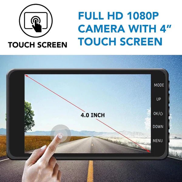 Auto Fahrtenschreiber Dual Kamera Full HD 4 Zoll Display – Bild 5
