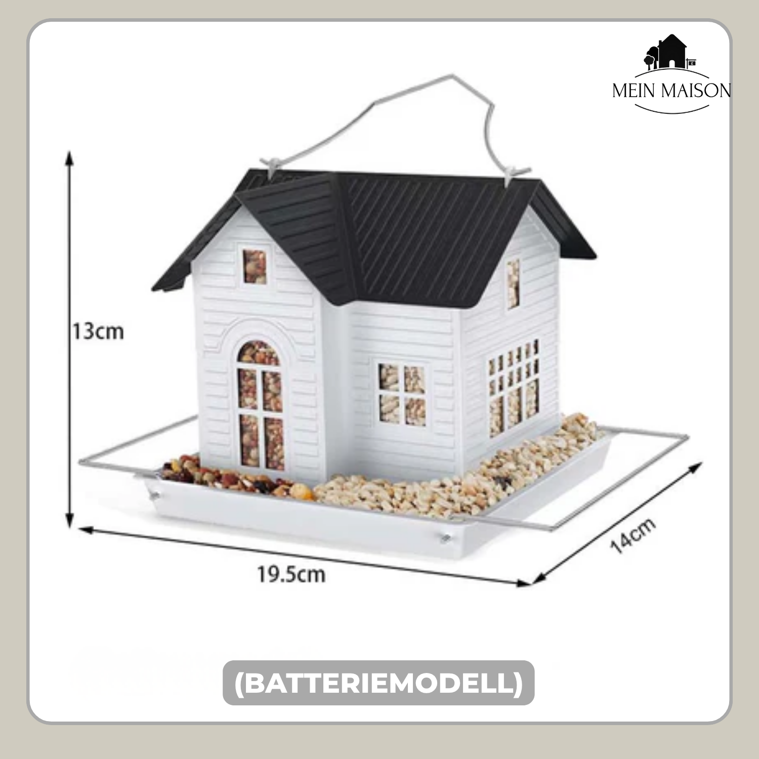 Solar Vogelfutterspender LED Garten wetterfest – Bild 8