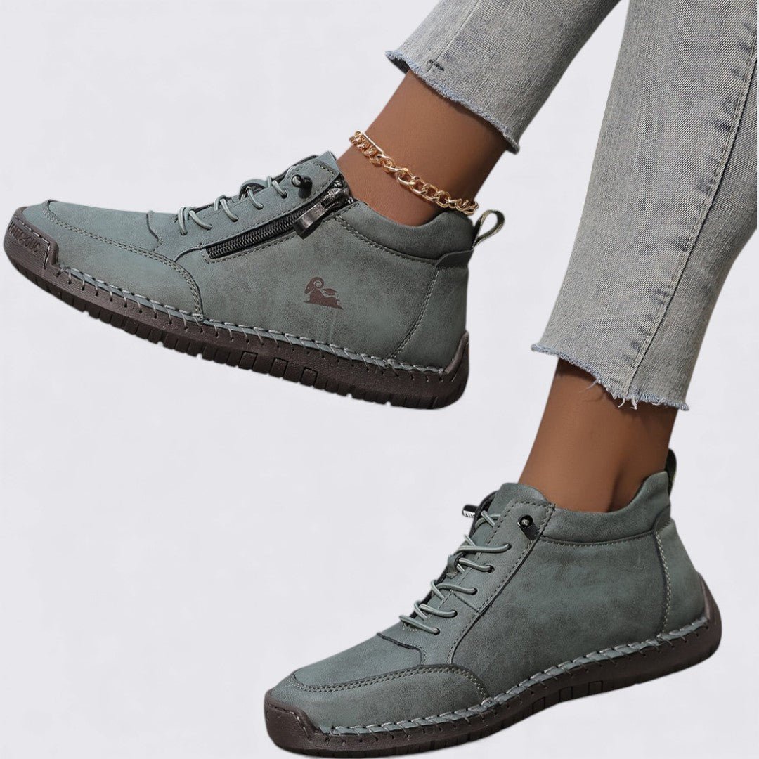Damen Stiefeletten Reißverschluss Herbst Frühling – Bild 18
