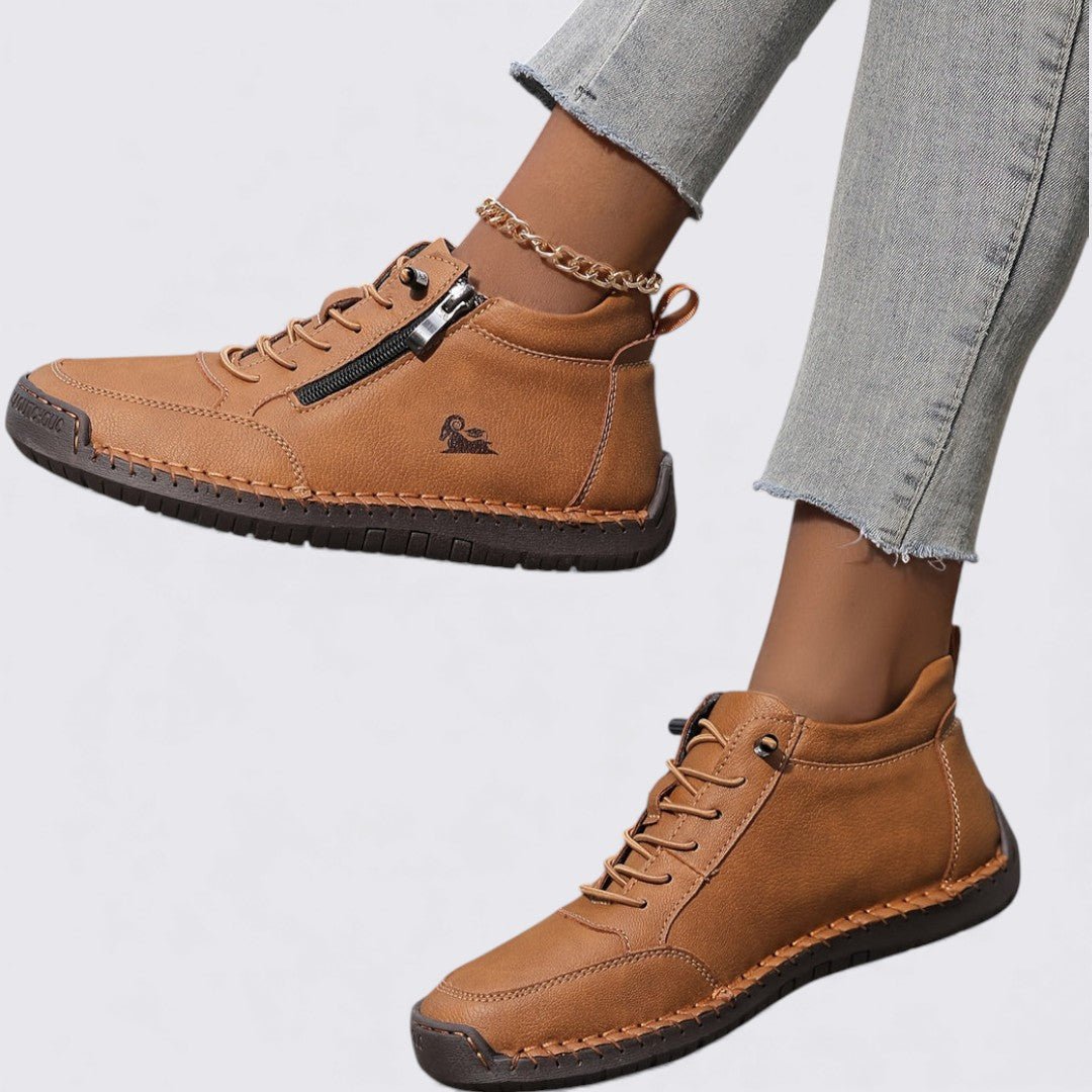 Damen Stiefeletten Reißverschluss Herbst Frühling – Bild 23