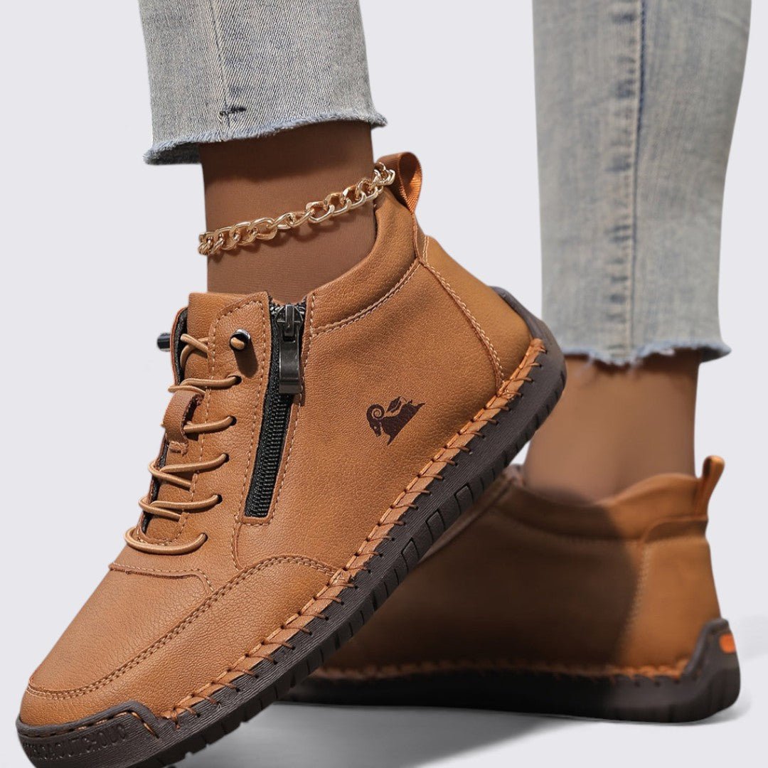 Damen Stiefeletten Reißverschluss Herbst Frühling – Bild 25